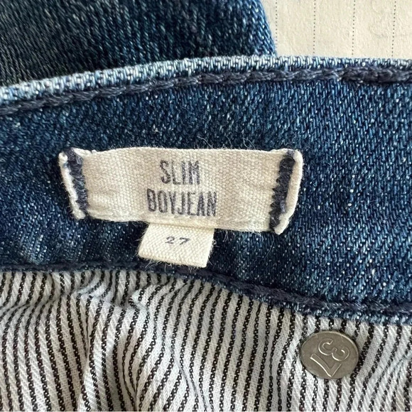 Madewell Patchwork Boy Jean With Raw Hem Size 27 - Picture 7 of 9